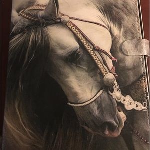 BRAND NEW NOT MINI I PAD CASE HORSE DETAIL!!